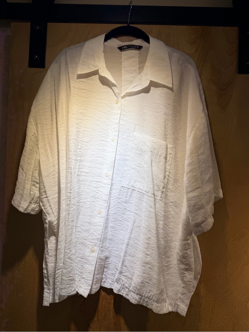 Zara White Short Blouse